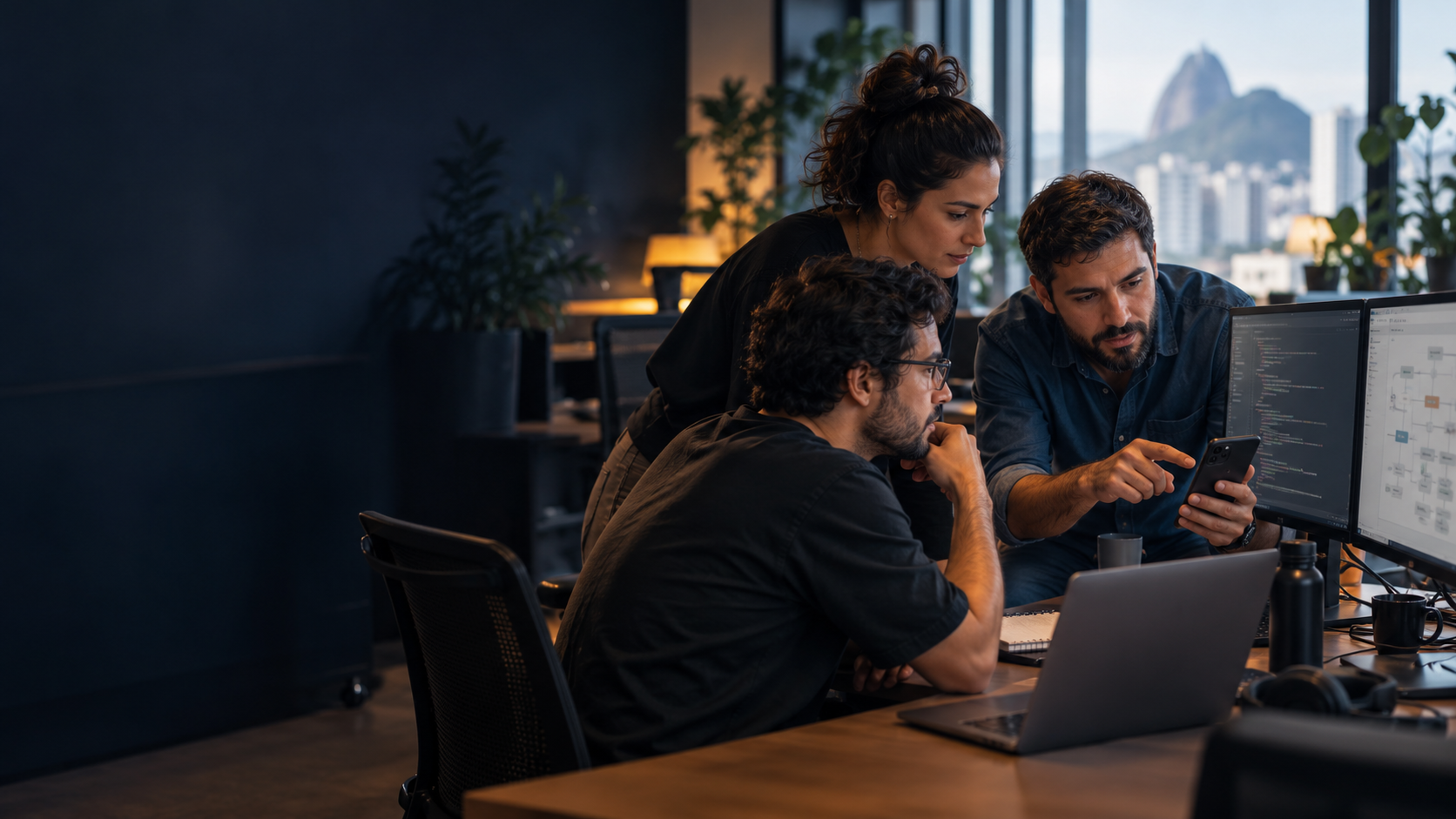 Professionals developing and integrating digital solutions